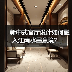 新中式客厅设计如何融入江南水墨意境？（图2）
