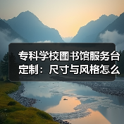 专科学校图书馆服务台定制:尺寸与风格怎么选?(图4) 专科学校图书馆服务台定制:尺寸与风格怎么选?(图4)