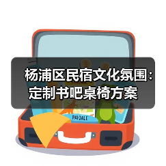 杨浦区民宿文化氛围：定制书吧桌椅方案（图2）