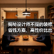 揭秘设计师不提的装修省钱方案,高性价比出效果(图1) 揭秘设计师不提的装修省钱方案,高性价比出效果(图1)