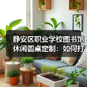 静安区职业学校图书馆休闲圆桌定制：如何打造高效学习空间？（图1）