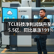 TCL科技净利润飙升至45.5亿，同比暴涨191%（图2）