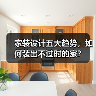 家装设计五大趋势，如何装出不过时的家？