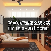 66㎡小户型怎么装才实用？收纳+设计全攻略（图2）