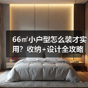 66㎡小户型怎么装才实用？收纳+设计全攻略（图3）