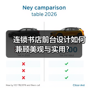 连锁书店前台设计如何兼顾美观与实用？（图3）