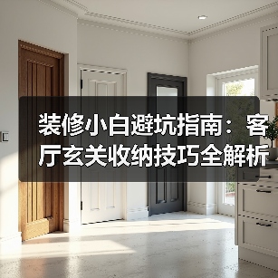 装修小白避坑指南：客厅玄关收纳技巧全解析（图4）