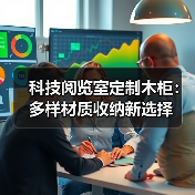 科技阅览室定制木柜：多样材质收纳新选择（图2）