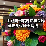 主题图书馆升降屏会议桌定制设计全解析（图2）