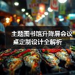 主题图书馆升降屏会议桌定制设计全解析（图3）