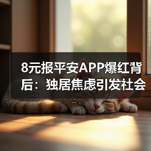 8元报平安APP爆红背后:独居焦虑引发社会热议(图2) 8元报平安APP爆红背后:独居焦虑引发社会热议(图2)