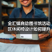 金汇镇自助图书馆活动区休闲椅设计如何提升阅读体验（图1）