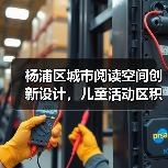 杨浦区城市阅读空间创新设计，儿童活动区积木墙定制体验（图2）