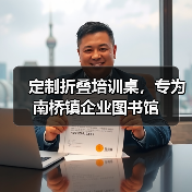 定制折叠培训桌，专为南桥镇企业图书馆（图4）