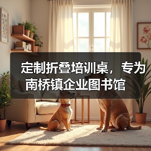 定制折叠培训桌，专为南桥镇企业图书馆（图3）