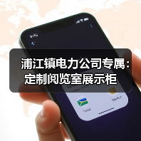 浦江镇电力公司专属：定制阅览室展示柜