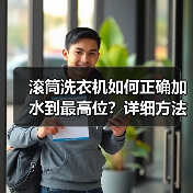 滚筒洗衣机如何正确加水到最高位？详细方法+注意事项（图3）