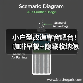 小户型改造靠窗吧台!咖啡早餐+隐藏收纳怎么实现?(图3) 小户型改造靠窗吧台!咖啡早餐+隐藏收纳怎么实现?(图3)