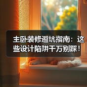 主卧装修避坑指南：这些设计陷阱千万别踩！