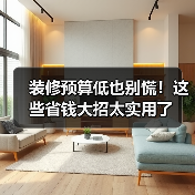装修预算低也别慌!这些省钱大招太实用了(图2) 装修预算低也别慌!这些省钱大招太实用了(图2)