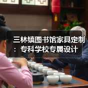 三林镇图书馆家具定制：专科学校专属设计（图2）