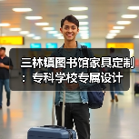 三林镇图书馆家具定制：专科学校专属设计（图3）