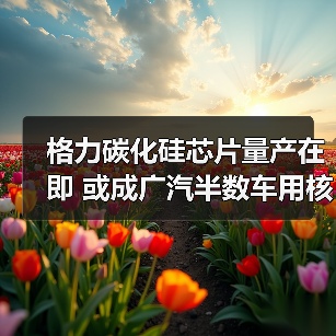 格力碳化硅芯片量产在即 或成广汽半数车用核心