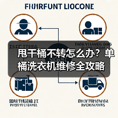 甩干桶不转怎么办?单桶洗衣机维修全攻略(图4) 甩干桶不转怎么办?单桶洗衣机维修全攻略(图4)