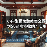 小户型极简装修怎么做到50㎡功能收纳？实用技巧揭秘