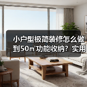 小户型极简装修怎么做到50㎡功能收纳?实用技巧揭秘(图3) 小户型极简装修怎么做到50㎡功能收纳?实用技巧揭秘(图3)