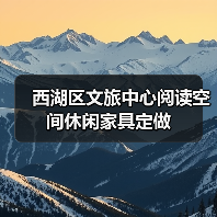 西湖区文旅中心阅读空间休闲家具定做