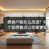奇葩户型怎么改造?6个装修要点让你家更实用!(图3) 奇葩户型怎么改造?6个装修要点让你家更实用!(图3)