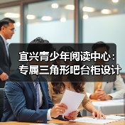 宜兴青少年阅读中心:专属三角形吧台柜设计(图3) 宜兴青少年阅读中心:专属三角形吧台柜设计(图3)