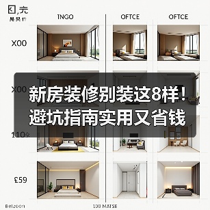 新房装修别装这8样!避坑指南实用又省钱(图4) 新房装修别装这8样!避坑指南实用又省钱(图4)
