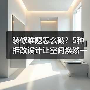 装修难题怎么破?5种拆改设计让空间焕然一新(图3) 装修难题怎么破?5种拆改设计让空间焕然一新(图3)