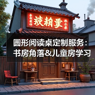 圆形阅读桌定制服务:书房角落&儿童房学习桌怎么选?(图2) 圆形阅读桌定制服务:书房角落&儿童房学习桌怎么选?(图2)