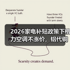 2026家电补贴政策下格力空调不涨价，铝代铜计划暂缓