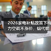 2026家电补贴政策下格力空调不涨价,铝代铜计划暂缓(图2) 2026家电补贴政策下格力空调不涨价,铝代铜计划暂缓(图2)