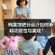 档案馆吧台设计如何兼顾功能性与美观？（图2）