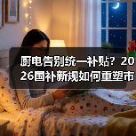 厨电告别统一补贴?2026国补新规如何重塑市场格局?(图2) 厨电告别统一补贴?2026国补新规如何重塑市场格局?(图2)