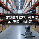 定制童趣家具：外滩街道儿童图书馆沙发