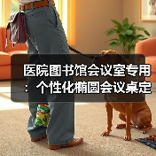 医院图书馆会议室专用：个性化椭圆会议桌定制服务（图4）
