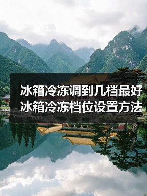 冰箱冷冻调到几档最好 冰箱冷冻档位设置方法【详解】(图3) 冰箱冷冻调到几档最好 冰箱冷冻档位设置方法【详解】(图3)