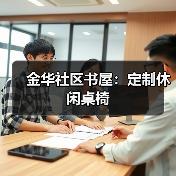 金华社区书屋：定制休闲桌椅
