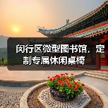 闵行区微型图书馆，定制专属休闲桌椅