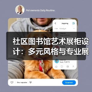 社区图书馆艺术展柜设计：多元风格与专业展示空间（图4）