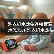 洗衣机水龙头连接管漏水怎么办 洗衣机水龙头连接管漏水解决方法【详解】