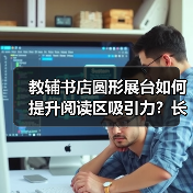 教辅书店圆形展台如何提升阅读区吸引力？长寿路街道定制方案解析