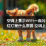 空调上显示WiFi一直闪红灯是什么原因 空调上显示WiFi一直闪红灯解决方案【详解】