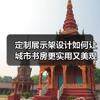 定制展示架设计如何让城市书房更实用又美观？（图2）